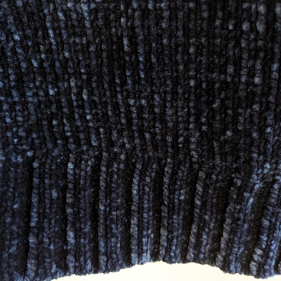 Orvis Scoop Neck Chenille Sweater XXL Navy Blue Super Soft Knit Plus Curvy - Picture 11 of 15